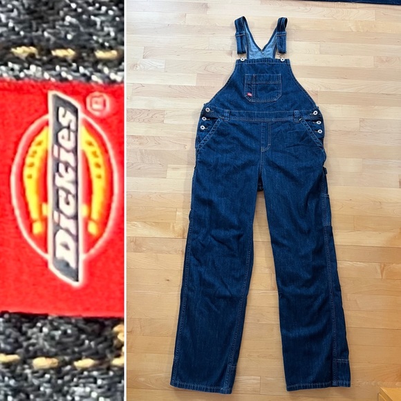 Dickies Pants & Jumpsuits Dickies Womens Indigo Denim Bib Overalls